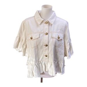 NWT TOV Peplum Blouse